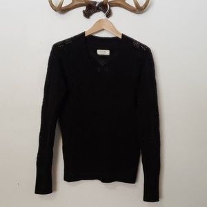 Black knit sweater